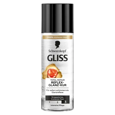 Produktbild von Gliss Kur Total Repair Reflex Shine Treatment intensywna pielęgnacja 150ml