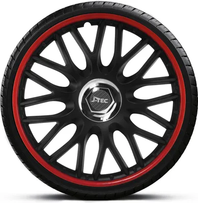 Produktbild von Radkappen Radzierblenden SATZ (4Stück) 14 Zoll ORDEN RED BLACK Z460921