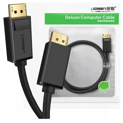 Image de Ugreen Câble unidirectionnel Displayport vers Hdmi 4K 30 Hz 32 Avg 1.5 M Noir (Dp101 10239)