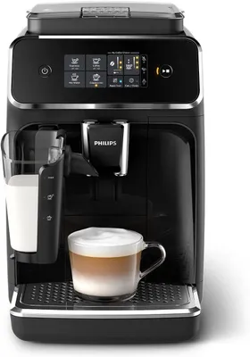 Produktbild von Philips Kaffeevollautomat Series 2200 Kaffeevollautomat – LatteGo Milchsystem,3 Spezialitäten, Kaffeeautomat Cafemaschine Kaffeemaschine mi Mahlwerk
