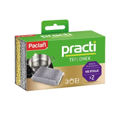 Produktbild von Paclan Teflonex Geschirrspülschwämme, 2 Stück
