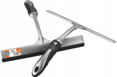 Image de Platine argent 25cm Raclette en caoutchouc Nettoyeur de vitres