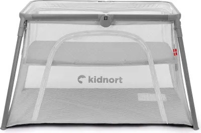 Obrázok produktu pre Kidnort Bleke 2 v 1 cestovná detská postieľka, sivá