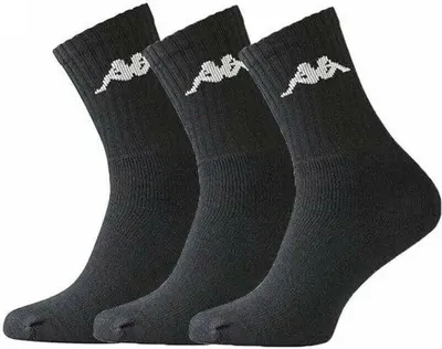 Produktbild von Kappa - Trisper Tennis Sock 3 pack - Schwarze Socken