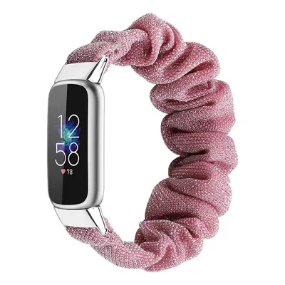 Produktbild von Strap-it Fitbit Luxe Scrunchie Armband (RotGold)