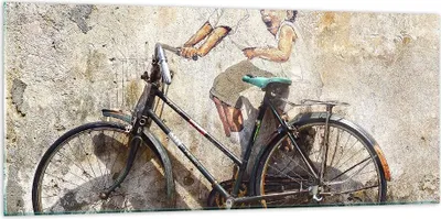 Produktbild von Bilder auf glas - Graffiti modern - 120x50cm - Glasbilder - Wandbilder - Kunstdruck - zum Aufhängen bereit - Wanddekoration aus Glas - Glas Bilder - Wandbild auf Glas - Einteilig - GAB120x50-3617