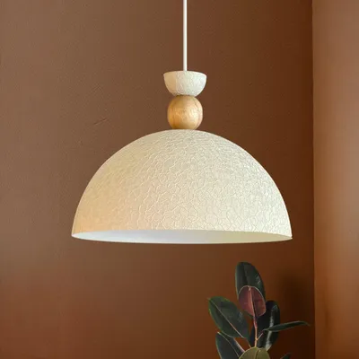 Produktbild von Yimpi Weiß Pendelleuchte Hängelampe Industrial Ø30 cm, E27, Moderne Lampe