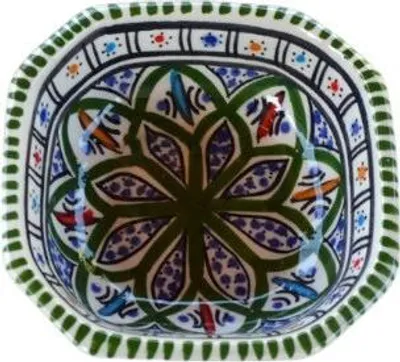 Immagine prodotto di Piatto ottagonale Bakir verde - L 11 cm