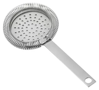 Cocktailsieb aus Edelstahl, flexibel, spülmaschinengeeignet, silber