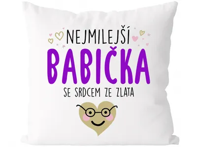 Obrázok produktu pre Vankúš Najmilšia babička CZ