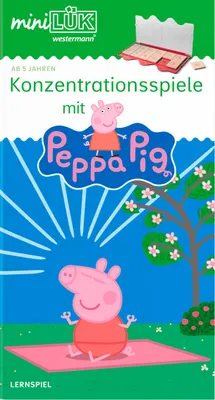 Produktbild von miniLÜK. Kindergarten/Vorschule Konzentrationsspiele mit Peppa Pig