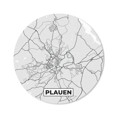 Produktbild von MuchoWow® Mauspad Mousepad Karte - Stadtplan - Deutschland - Plauen - Karte 20x20 cm - Mousepads - Maus Mat - Pad - Mausunterlage - Schreibtischmatte