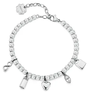 Produktbild von Romantisches Perlenarmband mit Chakra-Anhä ngern BHKB249