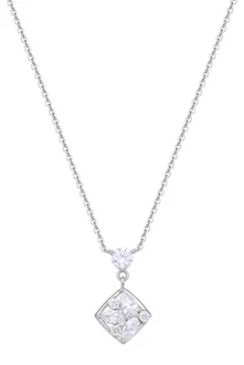 Immagine prodotto di Elegante collana in argento con zirconi Gemma RZGE54