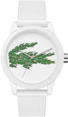 Produktbild von Uni Analog Quarzuhr mit 42mm Gehäuse, schwarzem Halbglanz-Zifferblatt, Silikonarmband mit Petit Piqué-Muster,3-Zeiger-Uhr,wasserabweisend bis 5 Bar