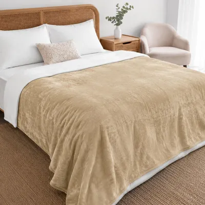 Image de Couverture pour chien imperméable - Réversible - 152 x 203 cm - Beige