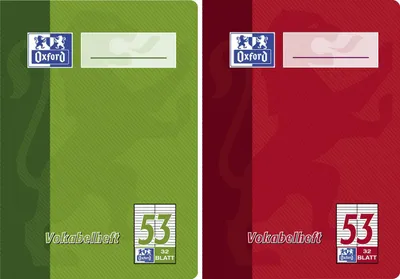 Produktbild von Oxford Vokabelheft Lineatur 53 liniert A6 32BL, 1 Stück