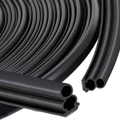 Imagen del producto de Burlete adhesivo - Negro - 6 m - Para puertas y ventanas - 10 mm - Para aperturas de 4 a 9 mm
