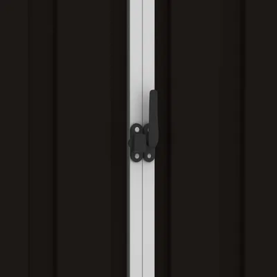 Image de vidaXL Abri de jardin brun 205x129x183 cm Acier galvanisé