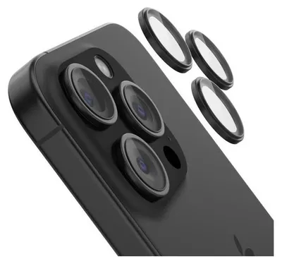 Produktbild von Belkin ScreenForce, Apple, iPhone 15 Pro, iPhone 15 Pro Max, Fallbeständig, Kratzresistent, Schwarz, Transparent, 3 Stück(e)