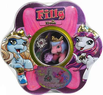 Produktbild von Filly Elves Metallbox In Blumenform, Inkl. 1 Filly Und Schmuckanhänger