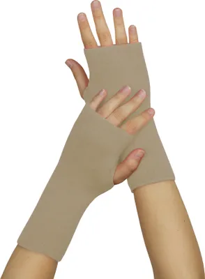 Produktbild von wobera Angora Pulswärmer oder Stulpen mit Daumenloch (Gr. 3, Farbe: beige)