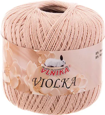 Produktbild von Häkelgarn Violka 50g Baumwolle tlw. recycled Klassikgarn Filetgarn unifarben