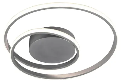 Zdjęcie produktu dla Lampa sufitowa LED ZIBAL 22W 3000K 2200lm metal srebrno-biała wym:7x39x39cm IP20 RL