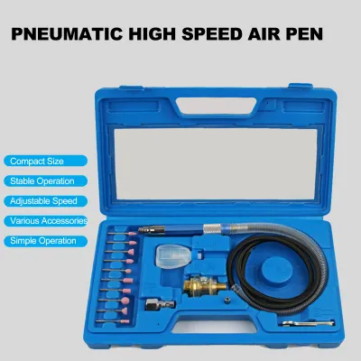 Zdjęcie produktu dla Zestaw pneumatycznej szlifierki matrycowej Pneumatyczna szlifierka matrycowa Mini ołówek Polerujące narzędzie tnące Szlifowanie z dużą prędkością Kompaktowy zestaw narzędzi do czyszczenia Cięcie Polerowanie Spawanie
