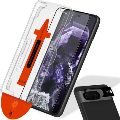 Zdjęcie produktu dla 1-pak Google Pixel 8 Szkło ochronne na ekran & 1-pak ochrona obiektywu - Szkło hartowane | [Automatyczna instalacja] - Bez bąbelków