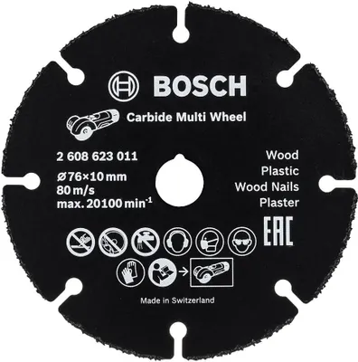 Produktbild von Trennscheibe Hartmetall Multi Wheel Ø 76mm Bosch Akku-Winkelschleifer