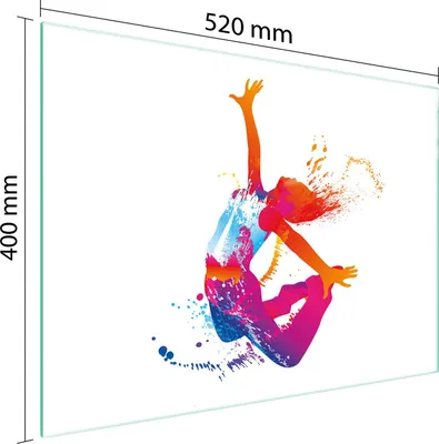 Obrázek produktu pro Skleněné Krájecí Prkénko 52X40 Bílé