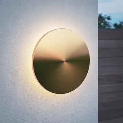 Image de HOFTRONIC - Applique murale LED 27W 2700K Or ronde IP54 dimmable