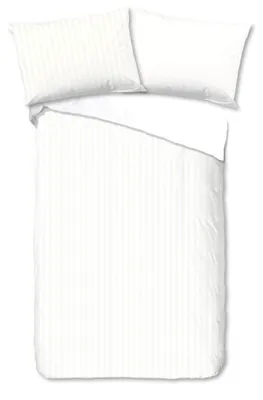 Obrázek produktu pro Ložní prádlo "Hotel Sevilla" od Descanso – bílá barva – (140x200 cm) – 100 % bavlna