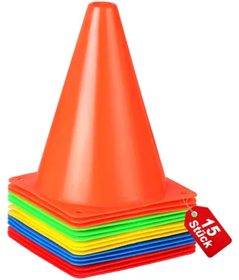 Immagine prodotto di Set di 15 coni segnaletici per calcio, disponibili in 5 colori