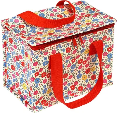 Produktbild von Isolierte Snacktasche Tilde Kühltasche Lunchtasche ca. 21x16x12 cm Blumen für 4 Liter