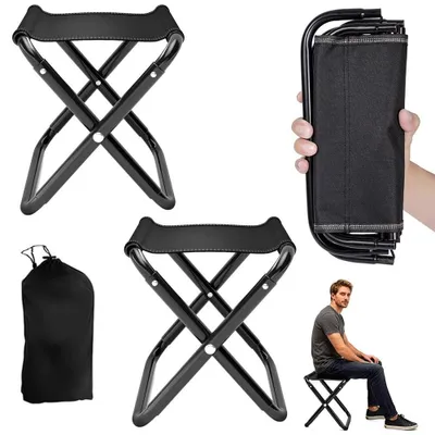 Produktbild von Omgoods – Campingstuhl – Tragbarer, zusammenklappbarer Stuhl für Outdoor-Aktivitäten