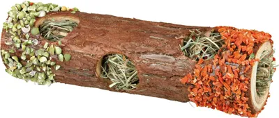 Produktbild von TRIXIE Holztunnel mit Heu - diverse - ø 6,5 × 20 cm