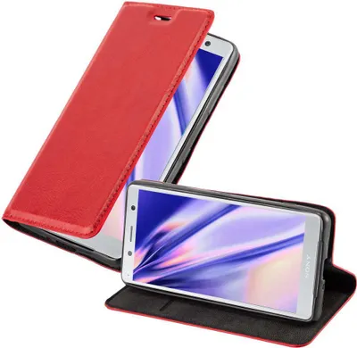 Obrázek produktu pro Cadorabo Case for Sony Xperia XZ2 Protective Case in Red Pouzdro na mobilní telefon s magnetickým zavíráním