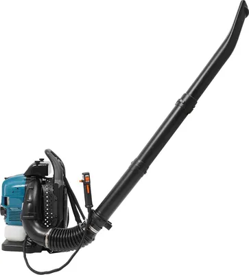 Immagine prodotto di Zaino da giardinaggio a benzina con soffiatore per foglie - Motore a 4 tempi da 75,6 cm³ - Volume d'aria 14,1 m³/s - 112 dB - Corpo in metallo - Colore blu