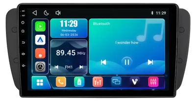 Produktbild von Nachrüst-Radio 9 Zoll für Seat Ibiza IV mit CarPlay & Android wireless USB Auto Navi Bluetooth 5.1 RDS