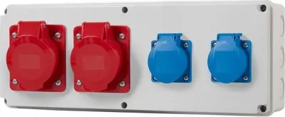 Immagine prodotto di Distributore ORIZZONTALE S - Prese 16A/5P, 32A/5P, 2x230V F3.0428