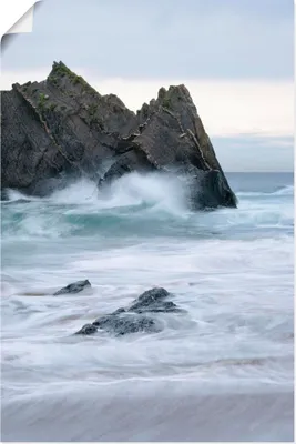 Produktbild von ARTland Poster Stürmische See an der Nordküste Spaniens Größe: 60x90 cm