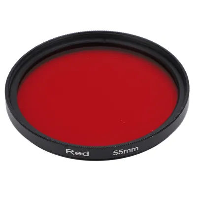 Immagine prodotto di Filtro filettato per obiettivi di fotocamere, completamente rosso, vetro ottico, filtro colorato per obiettivi di fotocamere Nikon