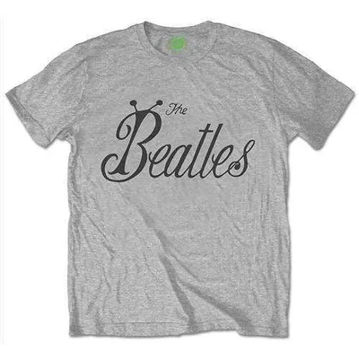Obrázok produktu pre The Beatles | Oficiálne tričko kapely | Logo Bug, malé, sivé