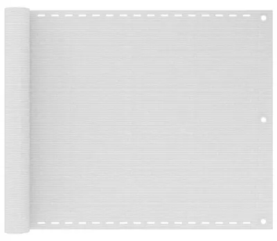 Produktbild von Balkonsichtschutz Balkonbespannung Windschutz für Balkon Terrasse und Garten wasserdicht UV-beständig winddurchlässig mit Befestigungsseil Weiß 120 x 600 cm