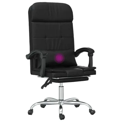 Produktbild von Bürostuhl mit Massagefunktion Schwarz Kunstleder