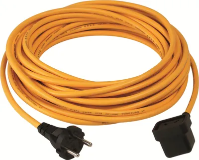 Zdjęcie produktu dla Nucable Zuleitung 2x1,5mm², 10 m gelb steckbares Netzkabel für Numatic Trockensauger