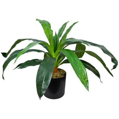 Produktbild von Decovego Künstlicher Drachenbaum, Kunstpflanze, 45 cm, tropische Deko für Wohn- & Büroräume, Allergikerfreundlich & Pflegeleicht