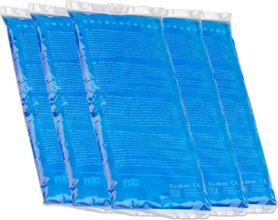 Produktbild von Kalt Warm Kompresse, Gel, Mikrowellen geeignet, 12x29 cm, 5 Stück